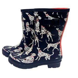 Joules Dalmation Molly Welly 100% Waterproof Never Worn